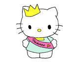 Dibujo Kitty princesa pintado por solcaro