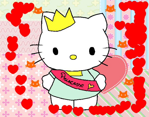 Dibujo Kitty princesa pintado por solcaro