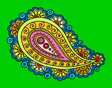 Dibujo Mandala lágrima pintado por guillera
