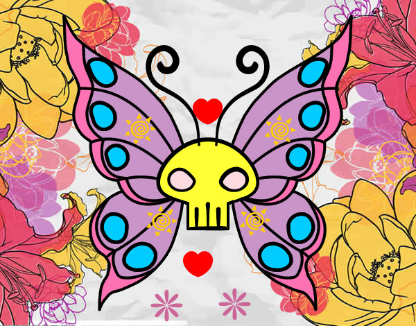 Dibujo Mariposa Emo pintado por yawilda