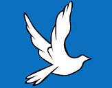 Dibujo Paloma de la paz al vuelo pintado por SuperArte1