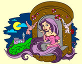 Dibujo Princesa Rapunzel pintado por jurlyn 
