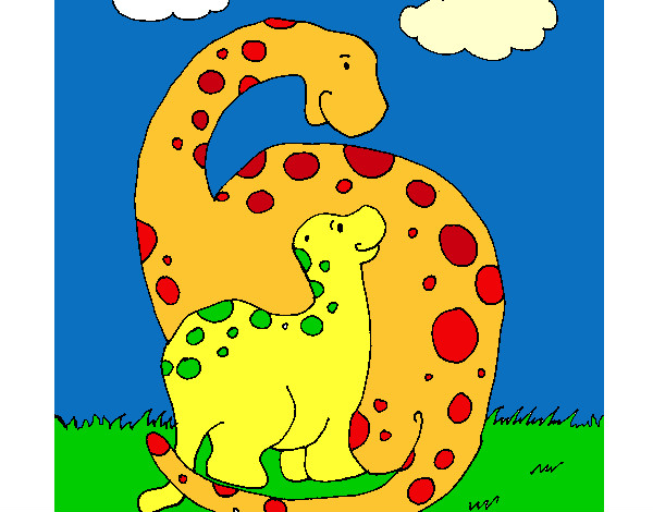 Dibujo Dinosaurios pintado por CristoLez
