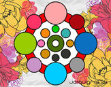 Dibujo Mandala con redondas pintado por CLEOPATRA4
