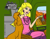 Dibujo Barbie llega a París pintado por Angustias 