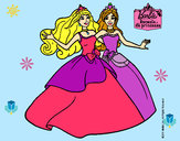 Dibujo Barbie y su amiga súper felices pintado por sofia202