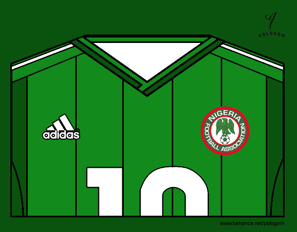 Camiseta del mundial de fútbol 2014 de Nigeria