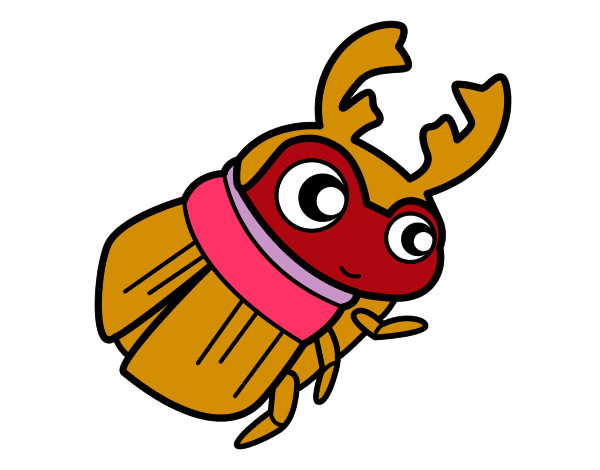 Dibujo Escarabajo pelotero pintado por xanatl