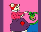 Dibujo La ratita presumida 7 pintado por pascale