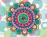 Dibujo Mandala alegre pintado por orilib