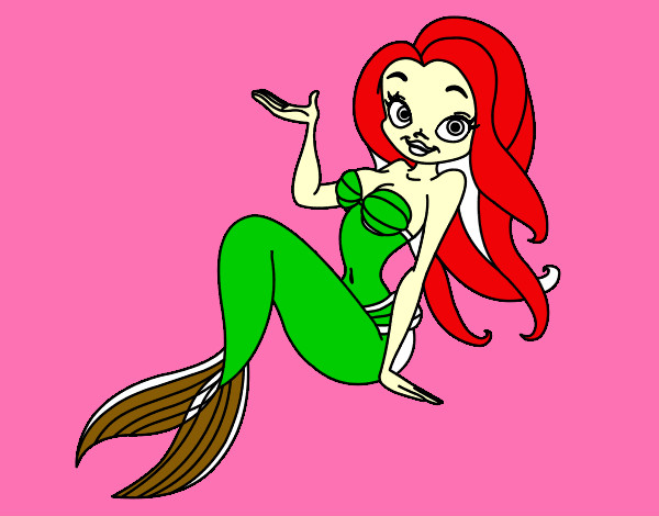 Dibujo Sirena sexy pintado por pascale