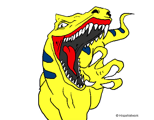 Dibujo Velociraptor II pintado por jrluisb