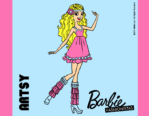 Dibujo Barbie Fashionista 1 pintado por mar231002