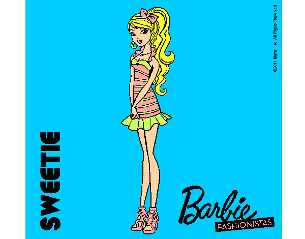 Dibujo Barbie Fashionista 6 pintado por mar231002