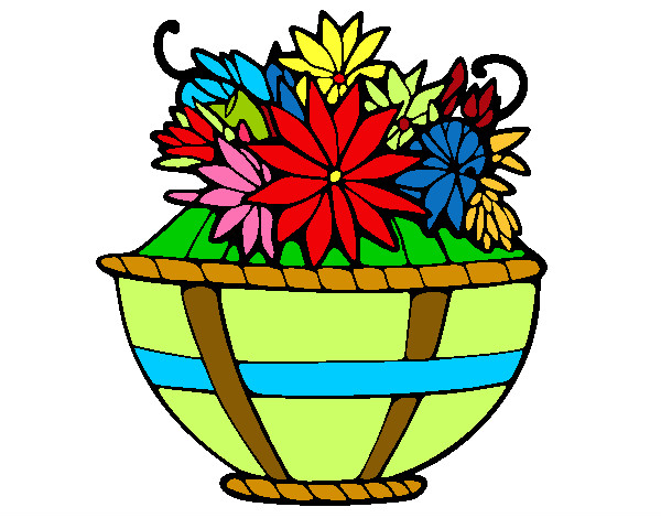 Dibujo Cesta de flores 11 pintado por mariayoshu