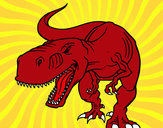 Dibujo Dinosaurio enfadado pintado por javioro