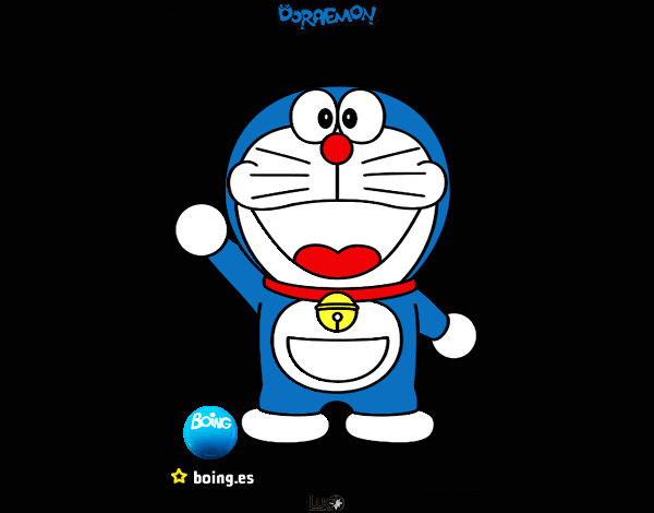 Dibujo Doraemon pintado por peterg