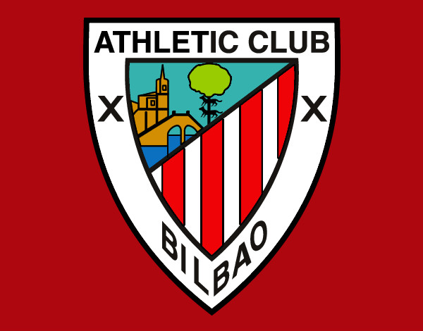 Dibujo Escudo del Athletic Club de Bilbao pintado por maykeldiaz