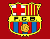 Dibujo Escudo del F.C. Barcelona pintado por xiomara10