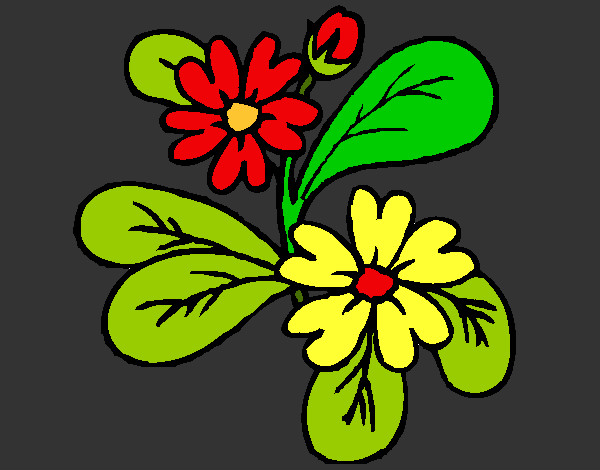 Dibujo Flores 4a pintado por mariayoshu