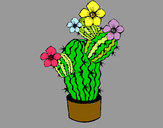 Dibujo Flores de cactus pintado por mariayoshu