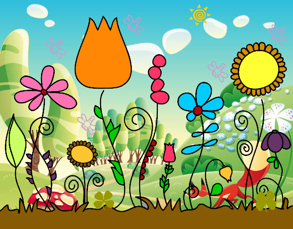 Dibujo Flores del bosque pintado por mariayoshu