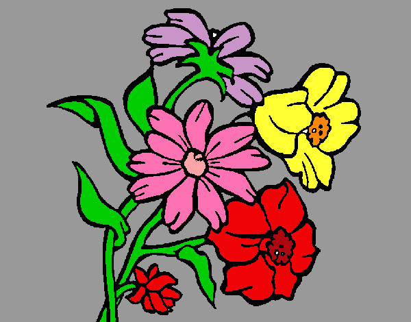 Dibujo Flores pintado por mariayoshu