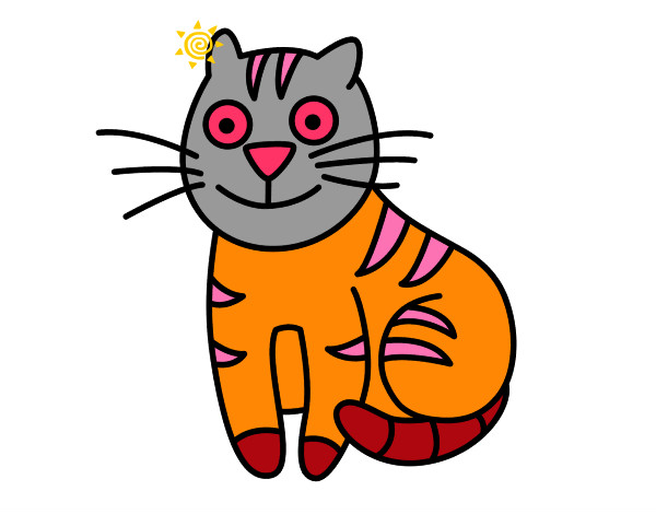 Dibujo Gato simpático pintado por samiralex