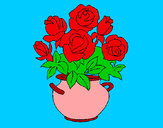 Dibujo Jarrón de flores 1 pintado por mariayoshu