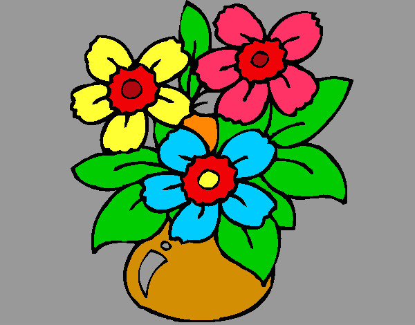 Dibujo Jarrón de flores pintado por mariayoshu