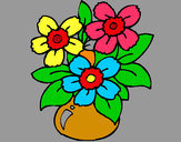 Dibujo Jarrón de flores pintado por mariayoshu