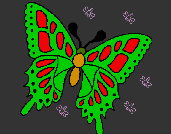 Dibujo Mariposa 2a pintado por mariayoshu
