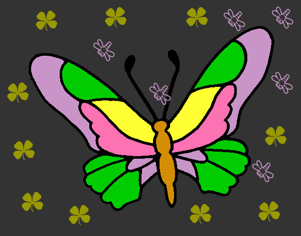 Dibujo Mariposa 6a pintado por mariayoshu
