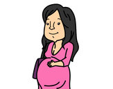 Dibujo Mujer embarazada pintado por kevin4567