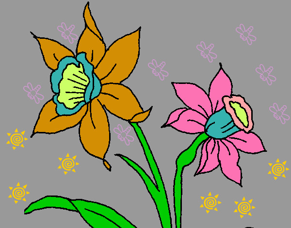 Dibujo Orquídea pintado por mariayoshu