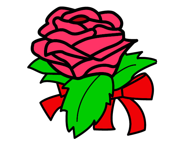 Dibujo Rosa, flor pintado por mariayoshu
