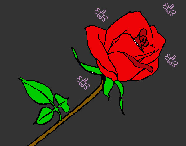 Dibujo Rosa pintado por mariayoshu