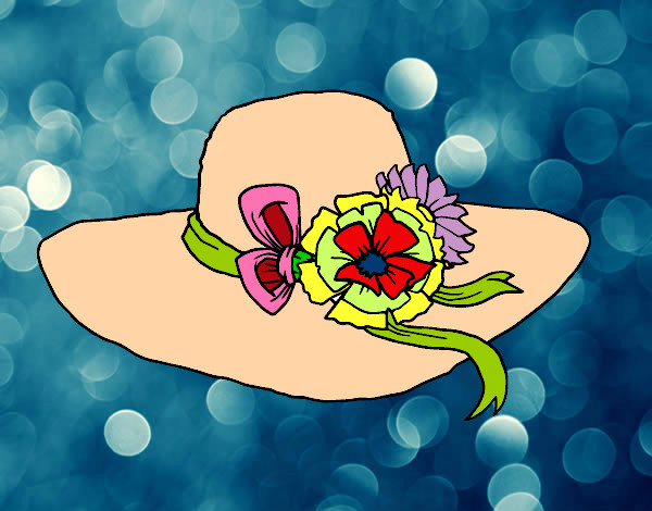 Dibujo Sombrero con flores pintado por mariayoshu