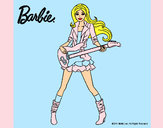 Dibujo Barbie guitarrista pintado por mar231002