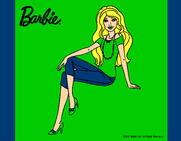 Dibujo Barbie moderna pintado por mar231002
