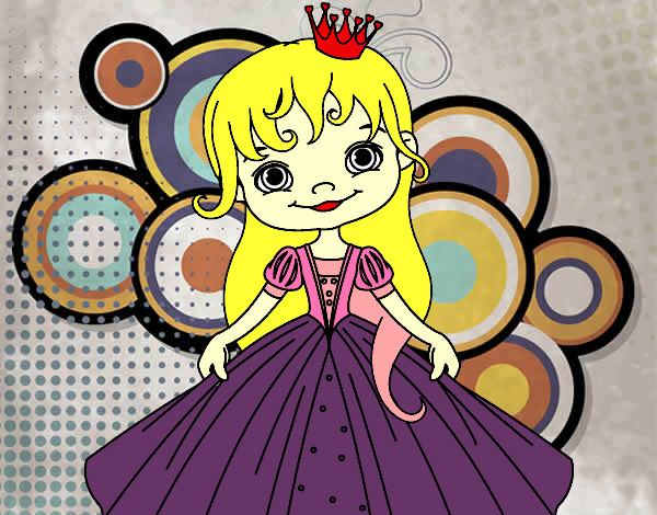Dibujo Princesita pintado por Lujitaa
