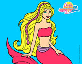 Dibujo Sirena sentada pintado por jng9