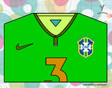 Dibujo Camiseta del mundial de fútbol 2014 de Brasil pintado por  janm