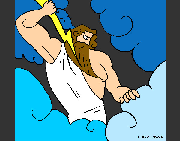 Dibujo Dios Zeus pintado por manuxxx123