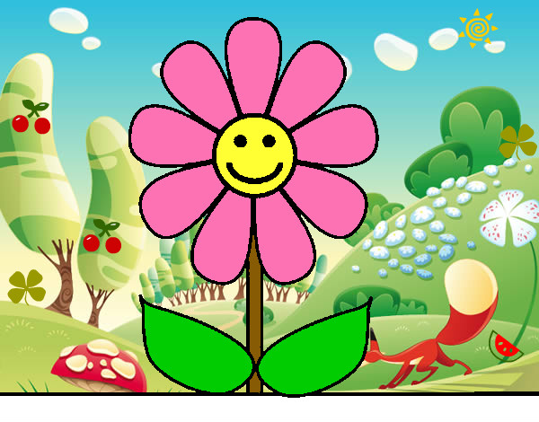 Dibujo Flor de primavera pintado por Lujitaa
