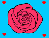 Dibujo Flor de rosa pintado por jng9