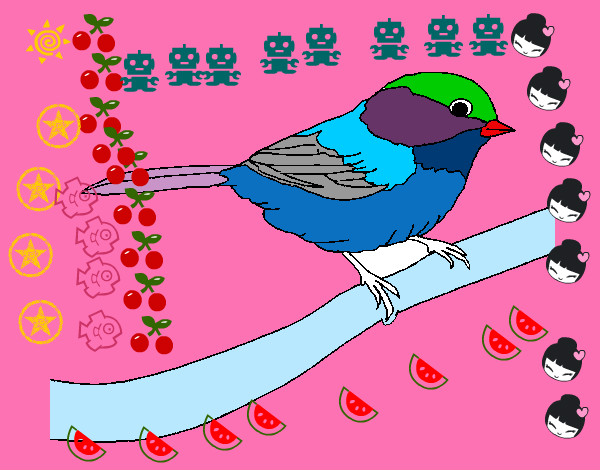 Dibujo Pájarito 1 pintado por Lujitaa