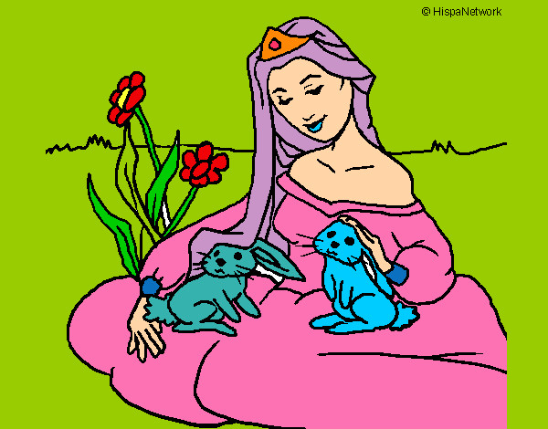 Dibujo Princesa del bosque pintado por brisabenit