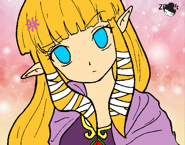 Dibujo Princesa Zelda pintado por KITTYCROS