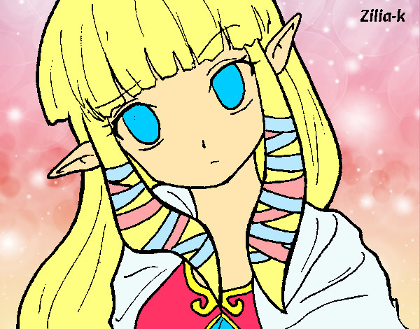 Dibujo Princesa Zelda pintado por xHera